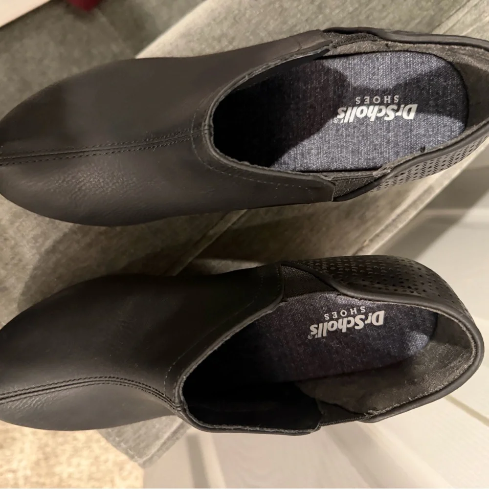 Dr. Scholls Black Wedge Ankle Boots - Picture 4 of 6